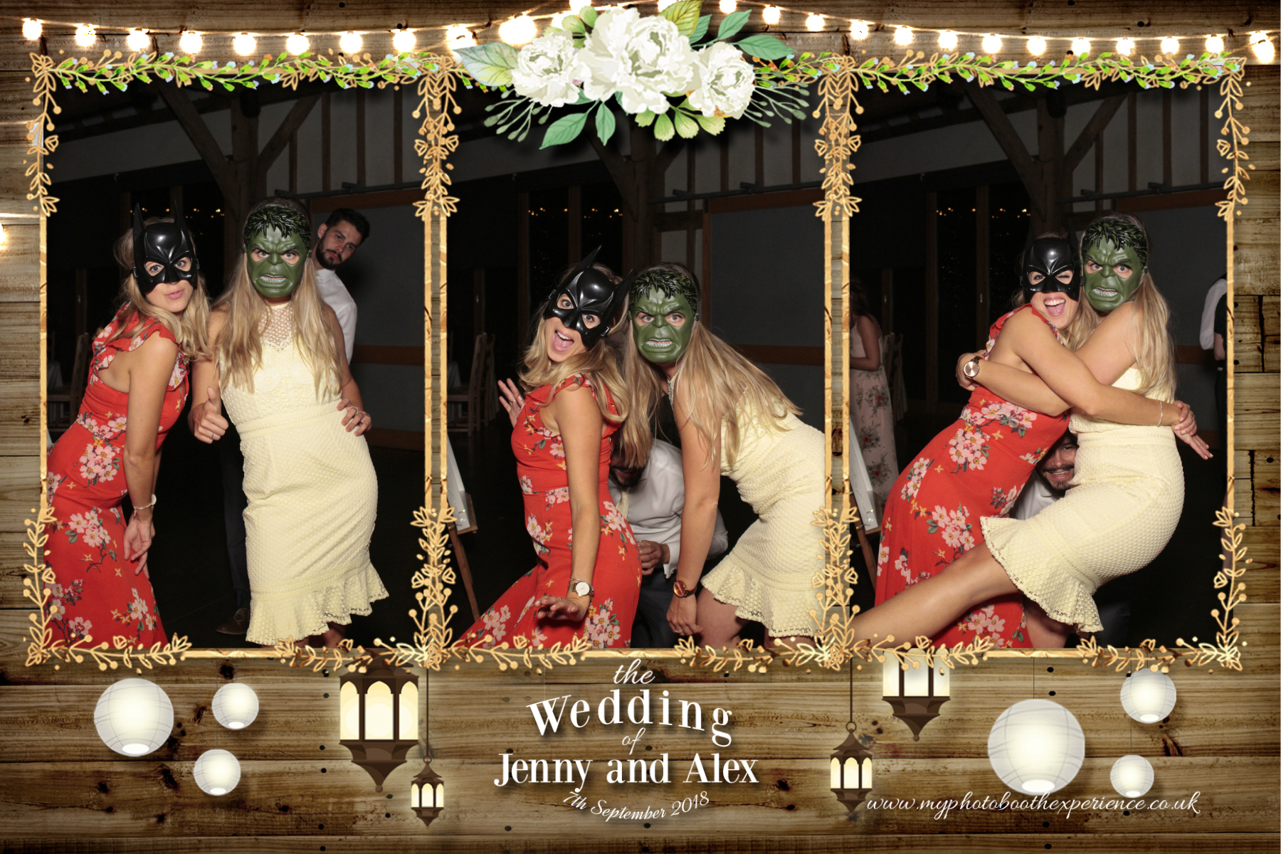 Jenny & Alex's Wedding | View more photos from the event at gallery.myphotoboothexperience.co.uk/u/MyPhotoBoothExperienceLtd/Jenny-Alexs-Wedding